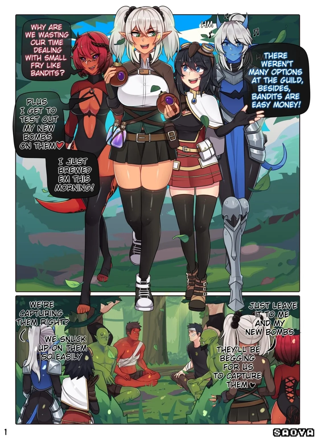 How to capture bandits! porn comic picture 1