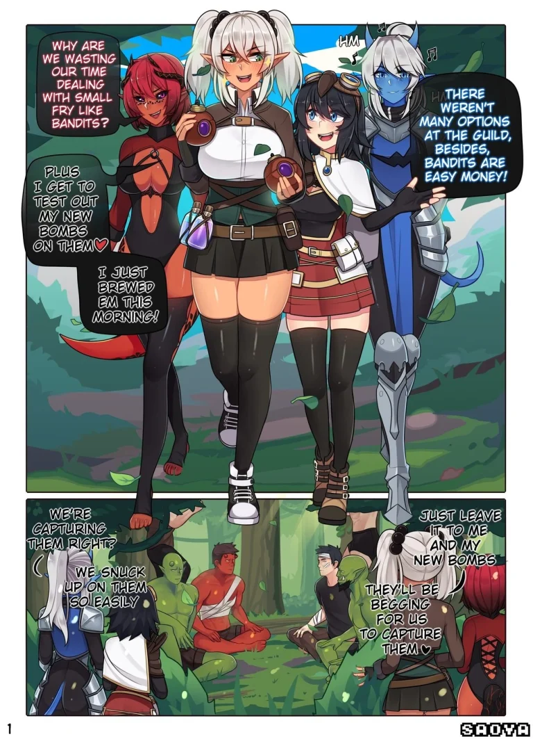 How to capture bandits! porn comic picture 1