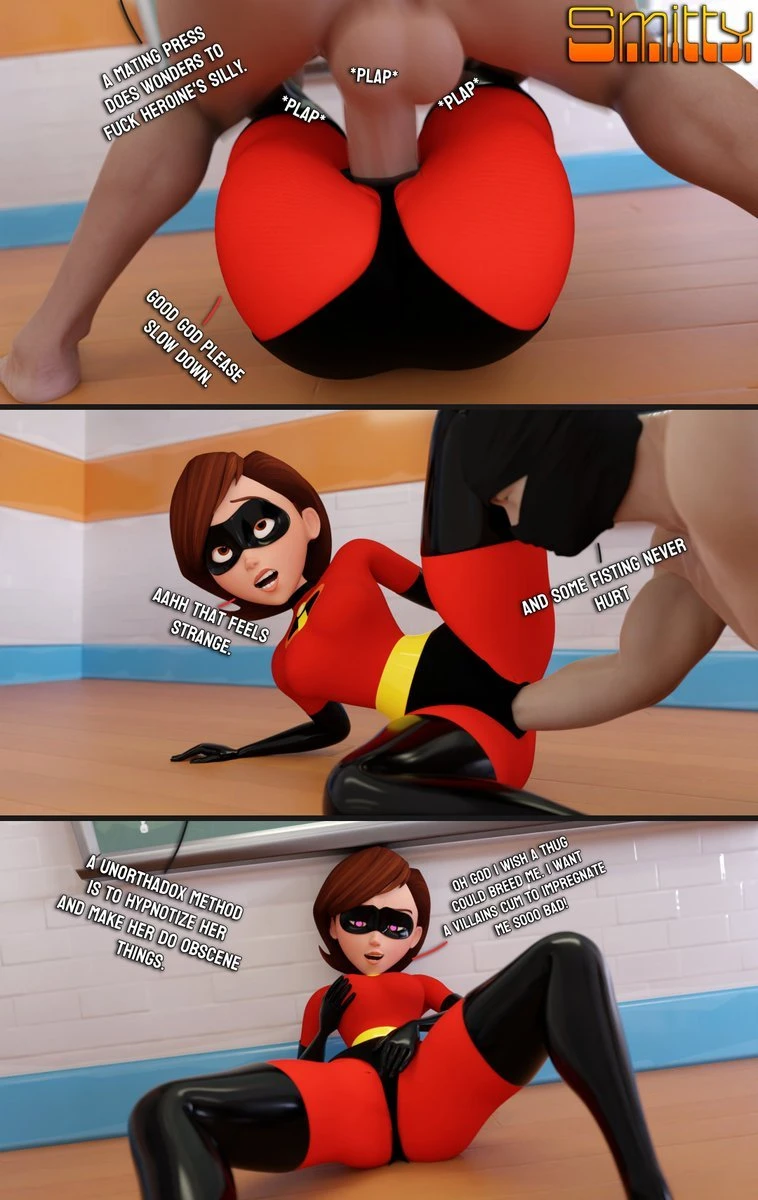 How to defeat a Heroine, with Elastigirl porn comic picture 11