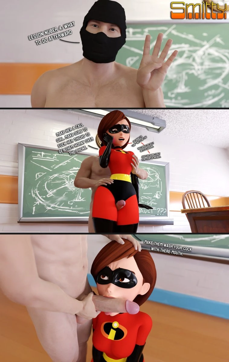 How to defeat a Heroine, with Elastigirl porn comic picture 12