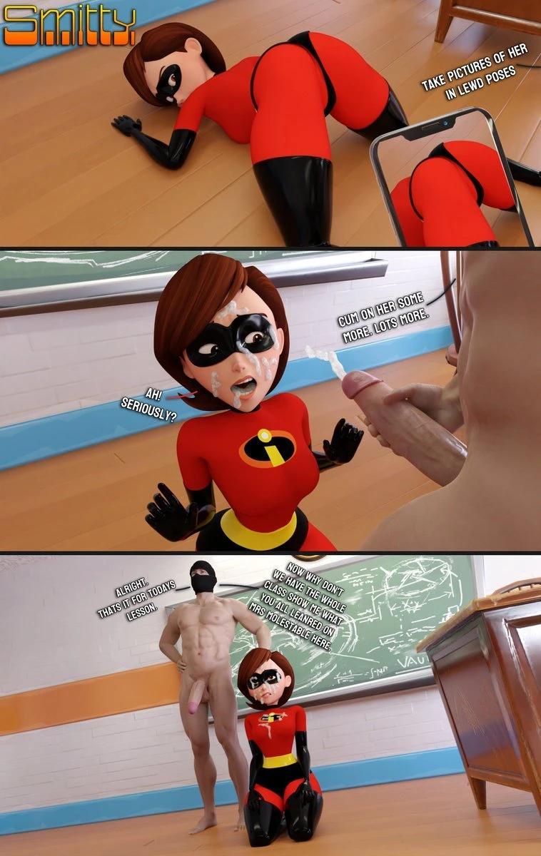 How to defeat a Heroine, with Elastigirl porn comic picture 13