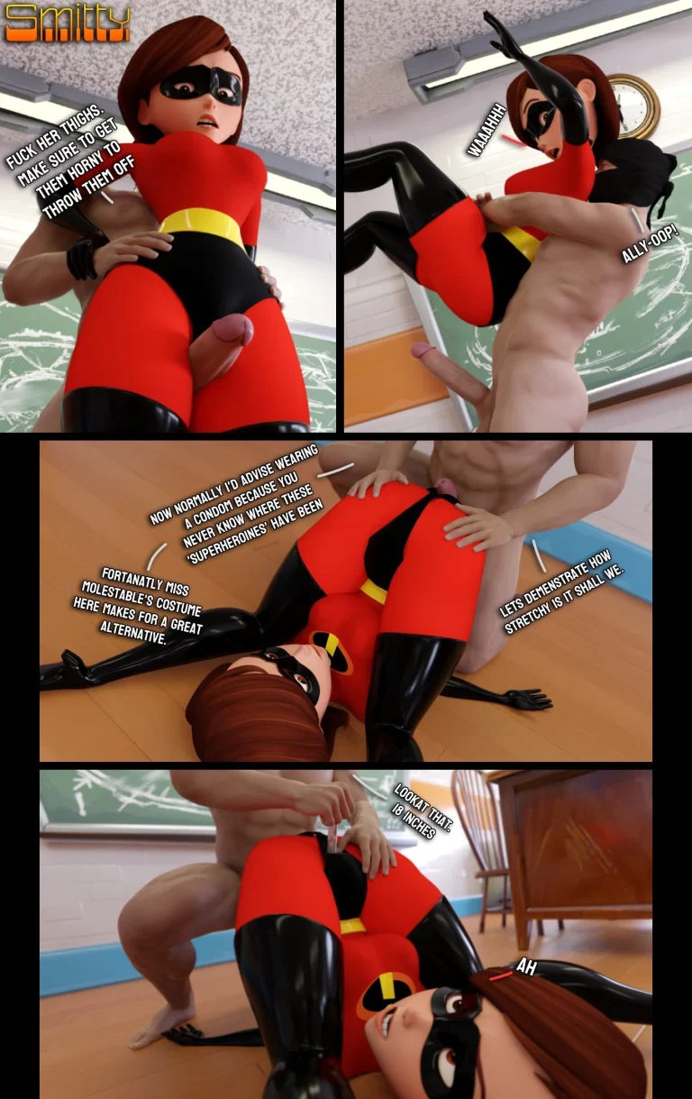 How to defeat a Heroine, with Elastigirl porn comic picture 5