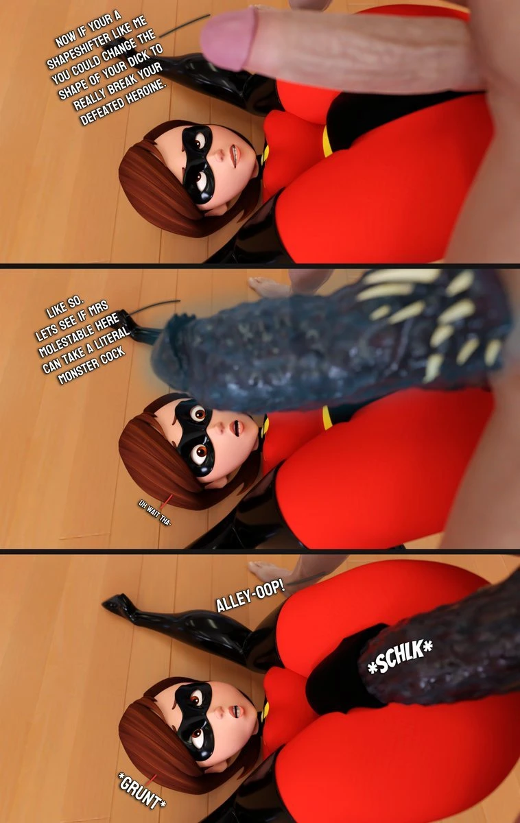 How to defeat a Heroine, with Elastigirl porn comic picture 8