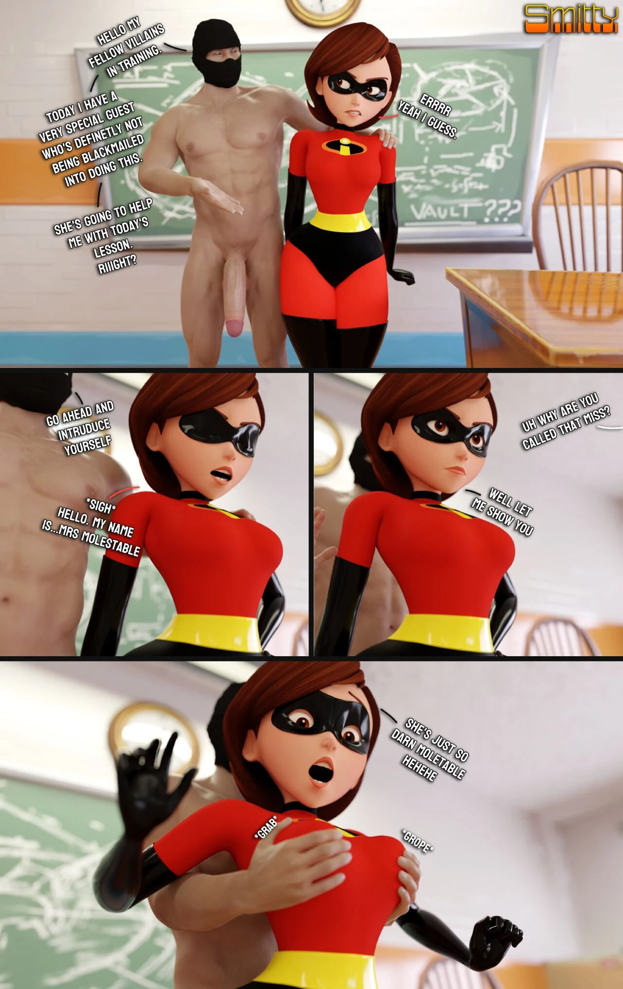 How to Defeat a Heroine, with Special Guest Elastigirl porn comic picture 2
