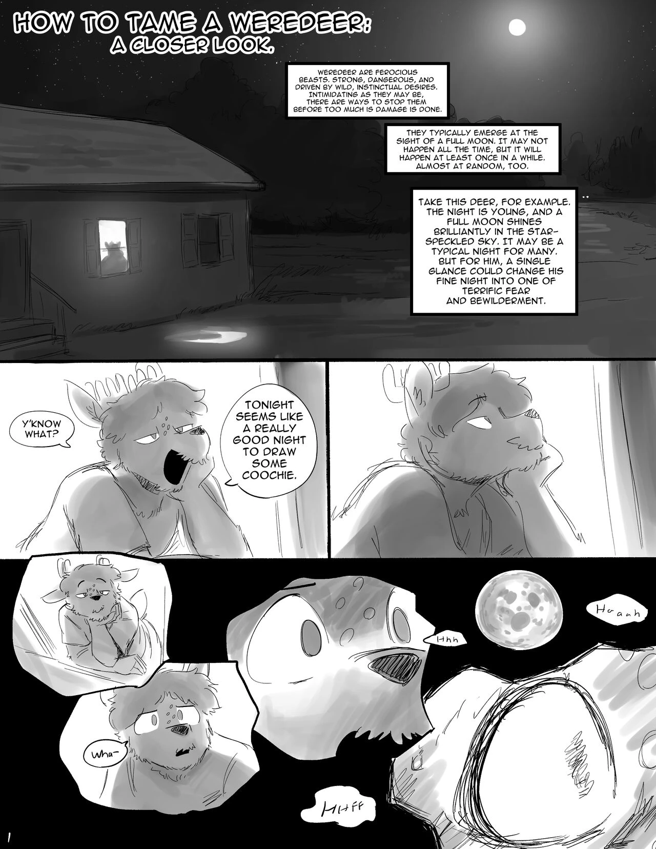How to Tame a Weredeer: A Closer Look porn comic picture 1
