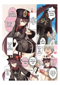 Hu Tao porn comic picture 1