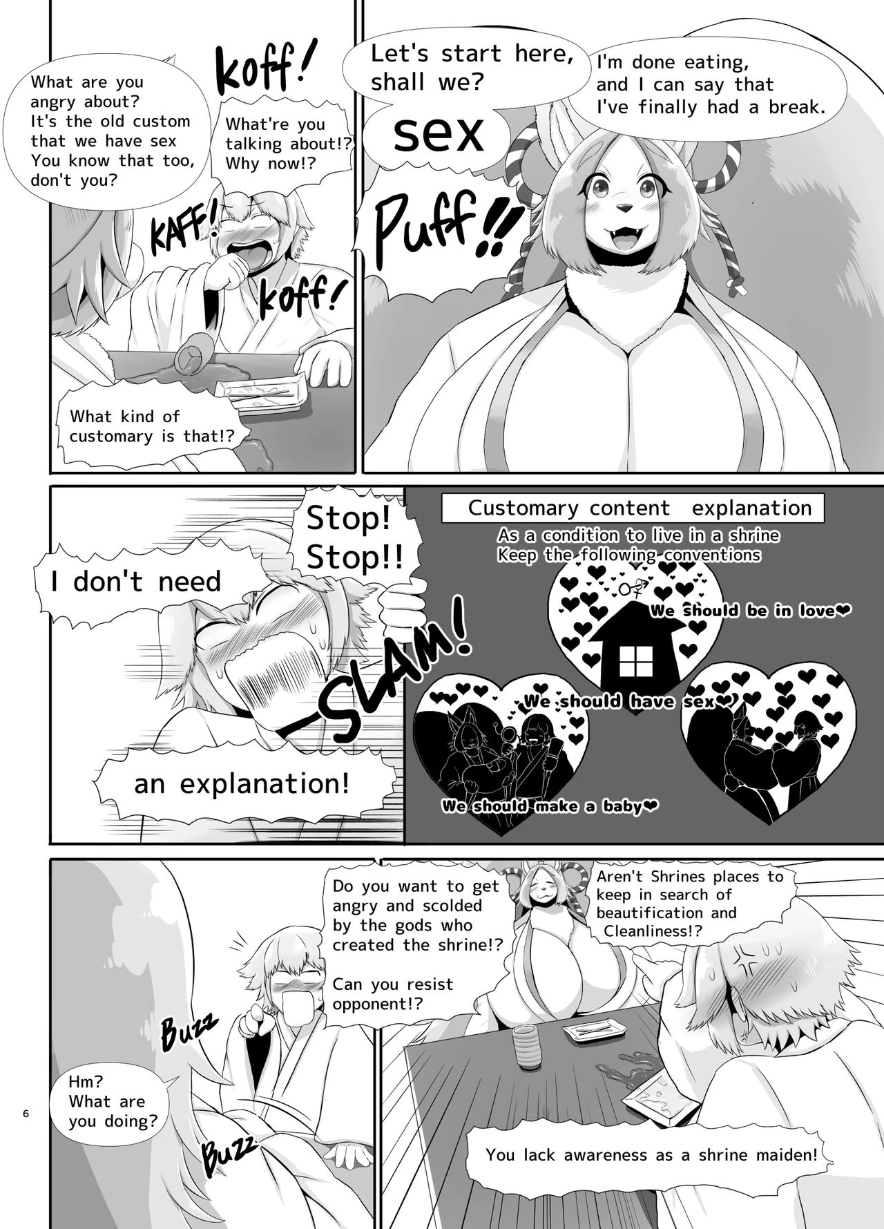 Huge breasts Chihuahua shrine maiden Episode to meet for the first time | Deka Bakunyuu Chihuahua Miko Deai Hen porn comic picture 6