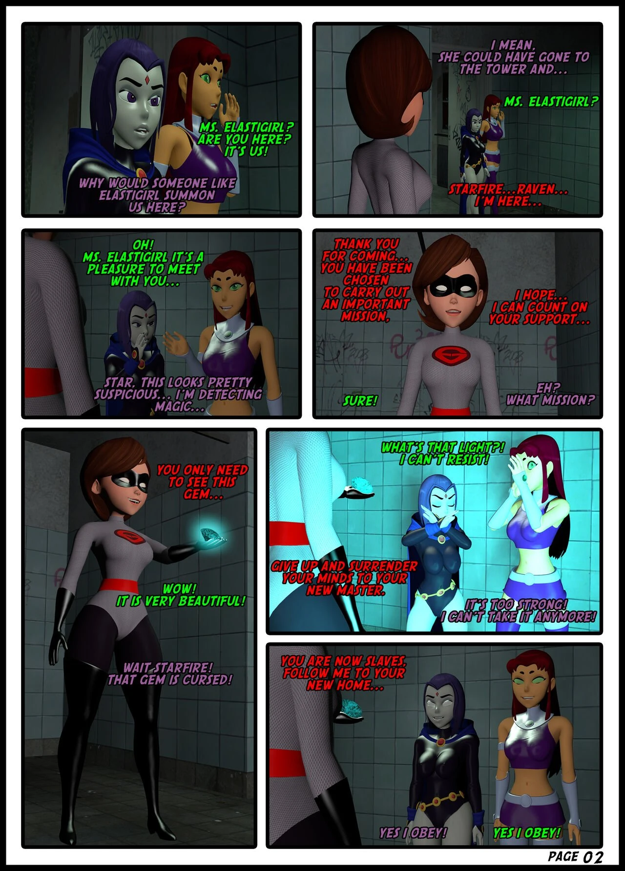 HYPNOTIZED HELEN PART 2 porn comic picture 3