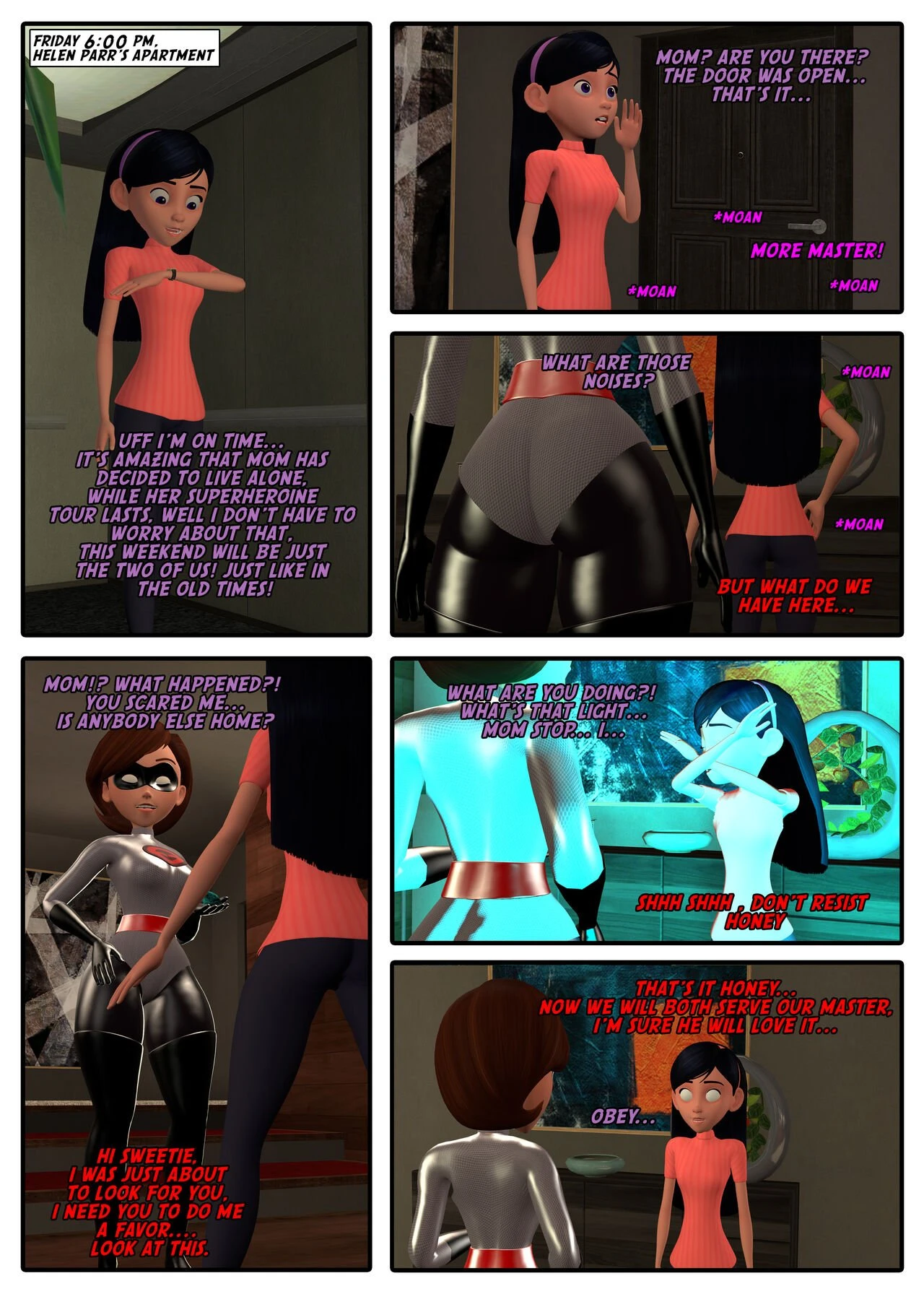 HYPNOTIZED HELEN PART 2 porn comic picture 7