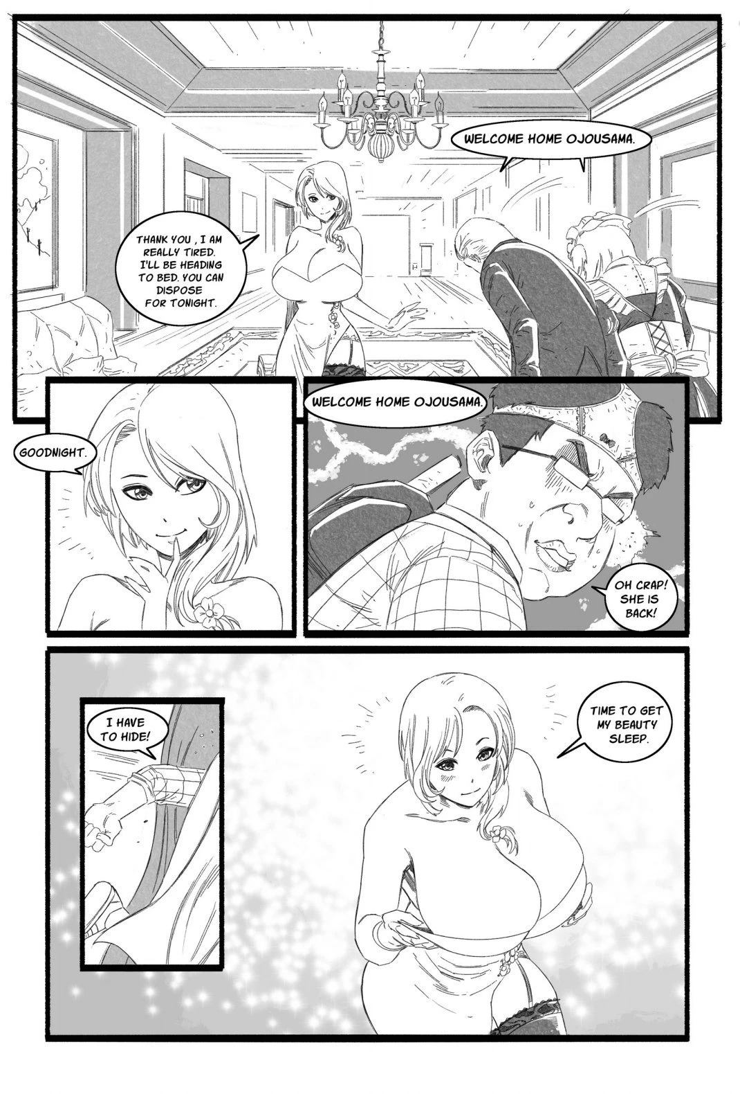 I am Ojousama porn comic picture 3