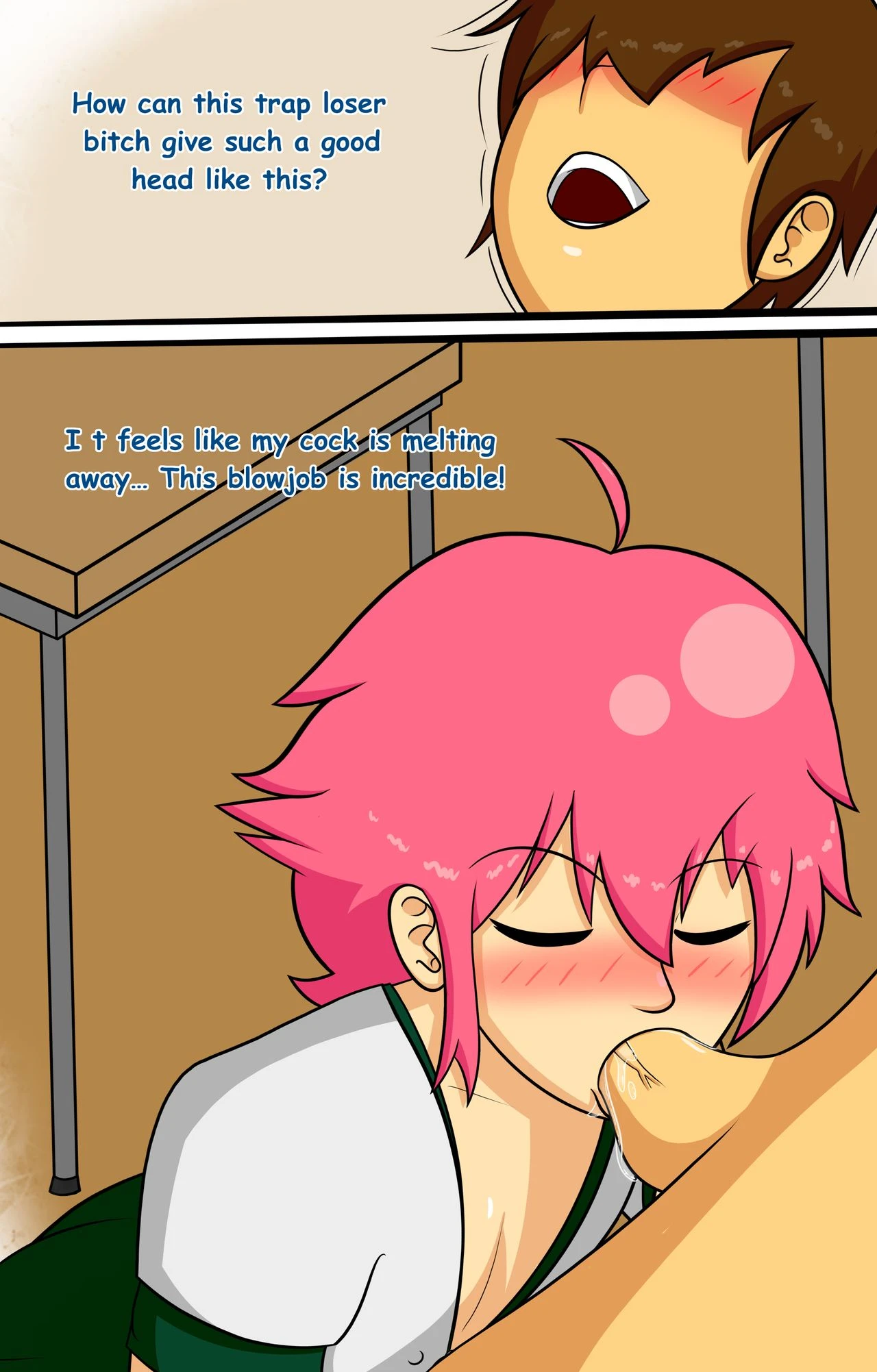 I became a slut because i was a trap loser porn comic picture 34