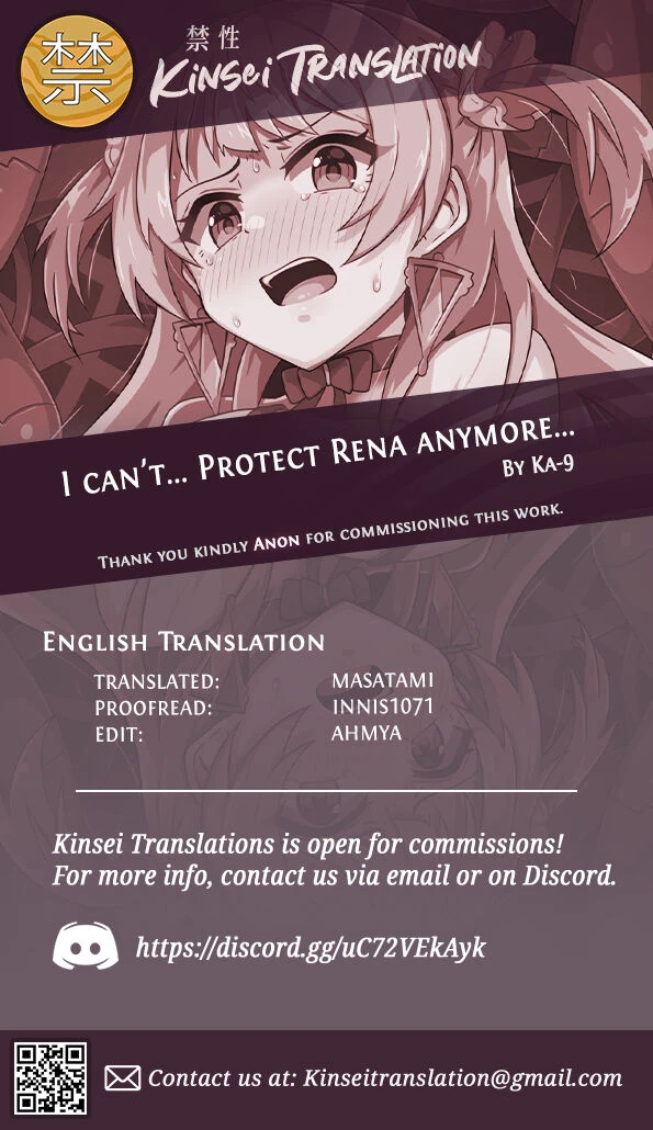 I can't... Protect Rena Anymore... | Rena-chan... Mou Mamorenai ne... porn comic picture 23