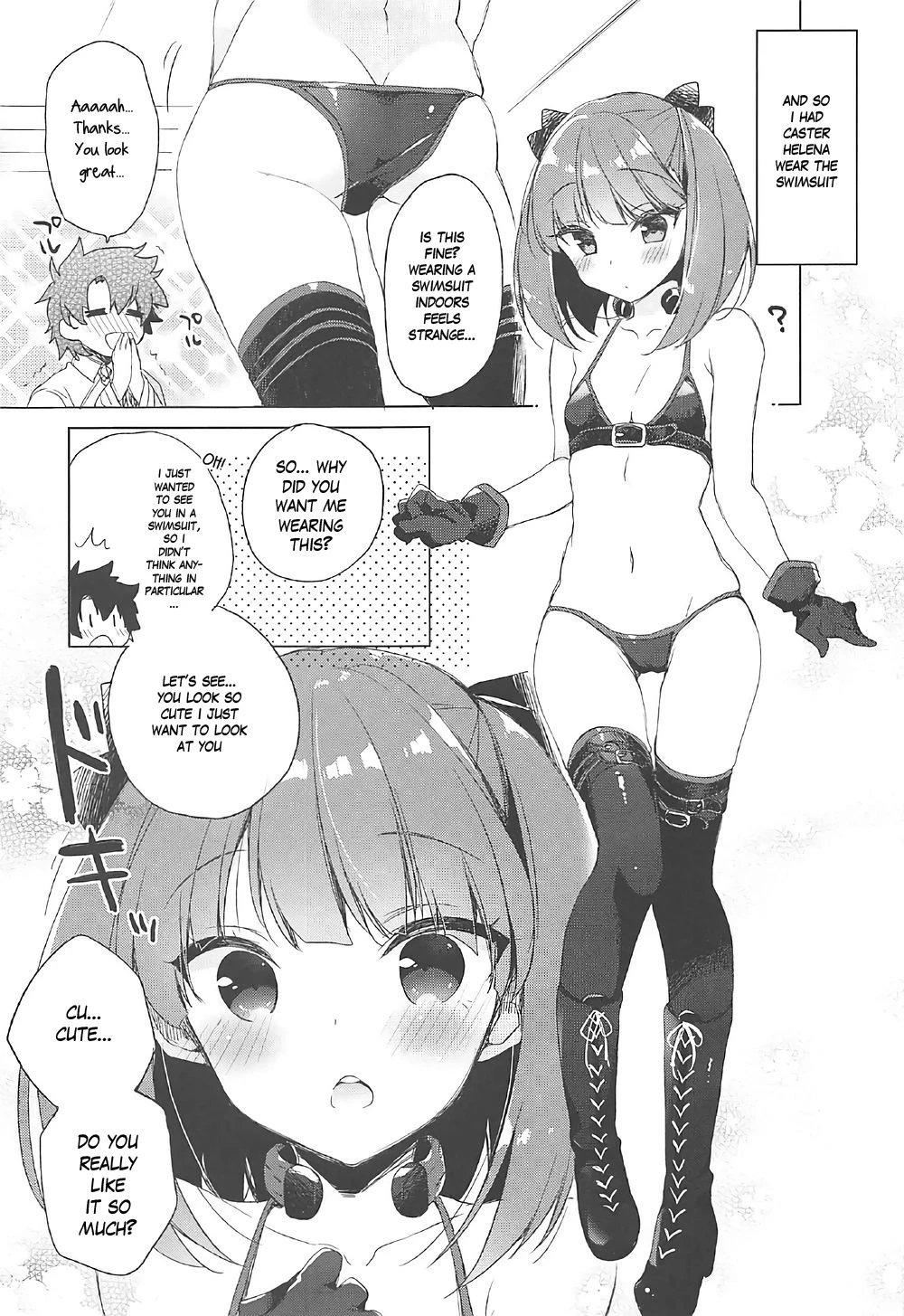 I couldn't summon swimsuit Helena! porn comic picture 5
