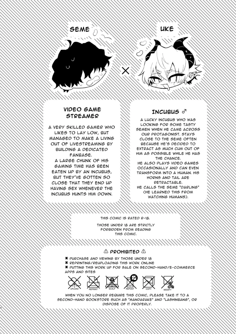 I Just Want to Game But This Incubus Keeps Sucking Me Off | Game Shitai Dakenanoni Incubus ni Suwaremakuru! porn comic picture 3