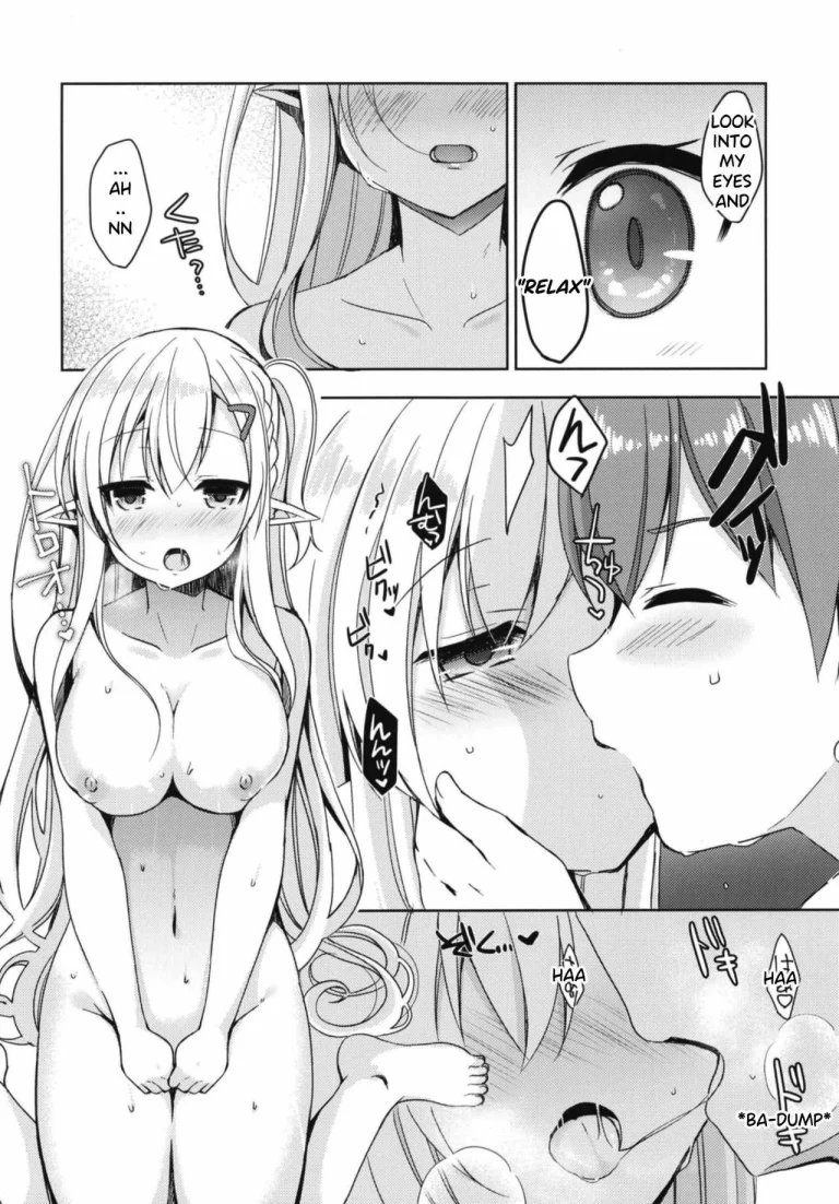 I tried to erotically hypnotize Elf Senpai who i admire porn comic picture 8