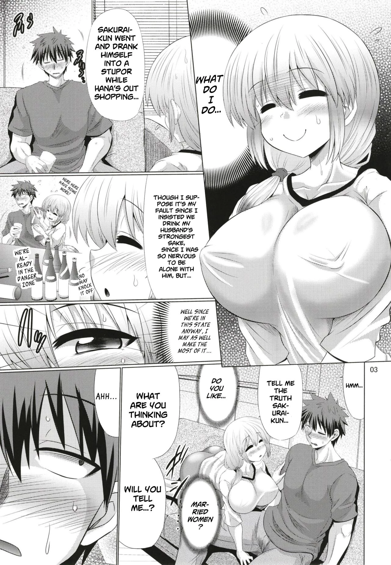I Want to Lewd the Mother and Daughter Uzaki-chan! | Uzaki-chan Oyako wa Sukebe Shitai! porn comic picture 3