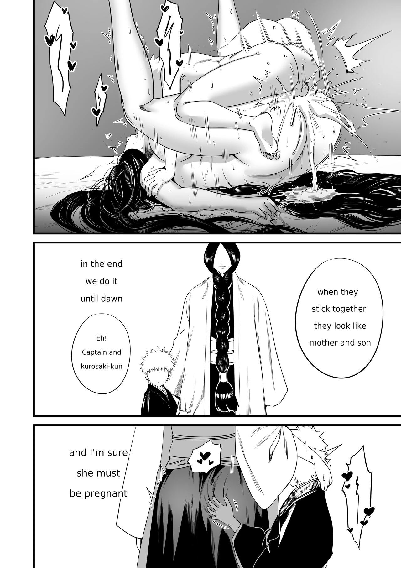 Ichigo x Unohana porn comic picture 10