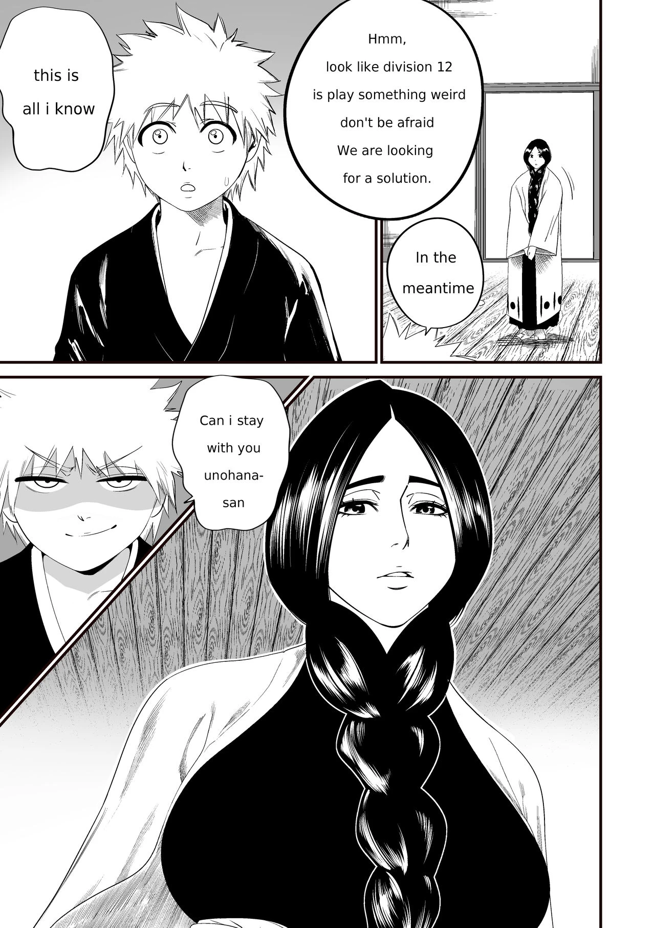 Ichigo x Unohana porn comic picture 2