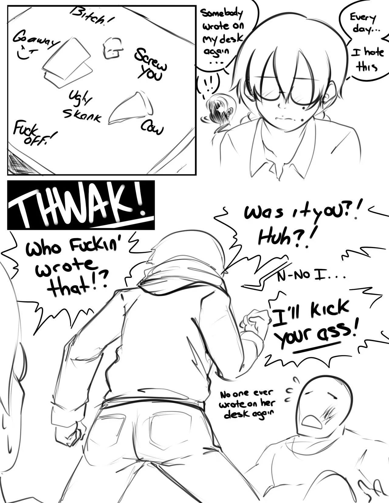 Ideal GF: Schoogirl Bullied GF porn comic picture 4