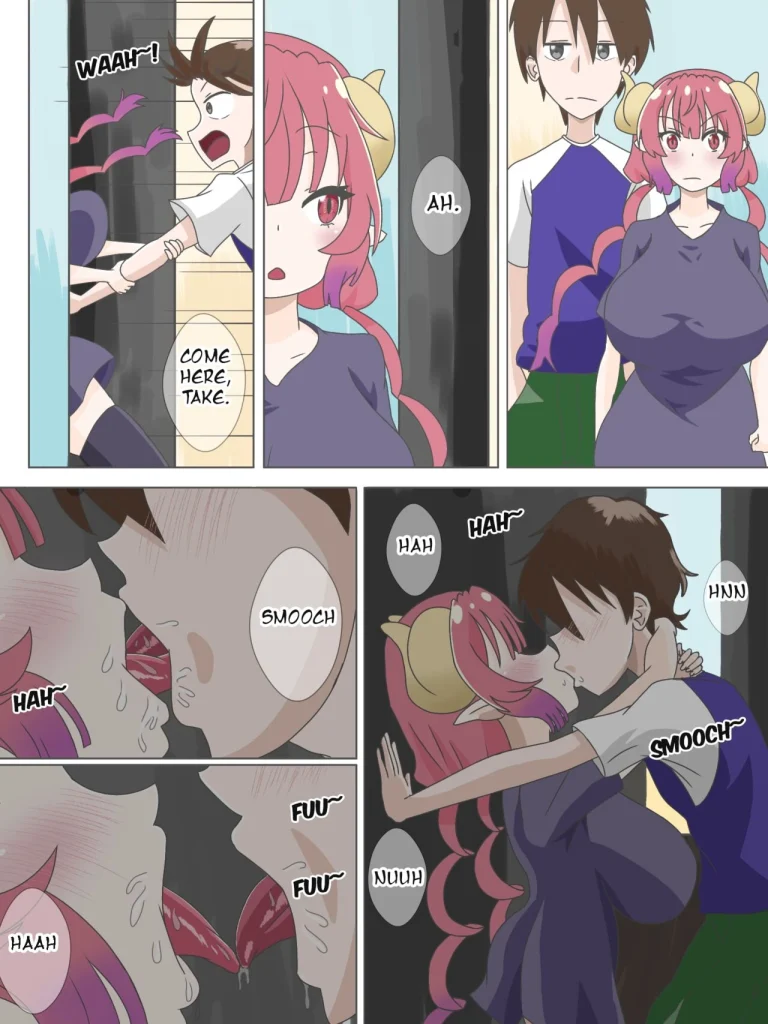 Ilulu goes to Take's house porn comic picture 1