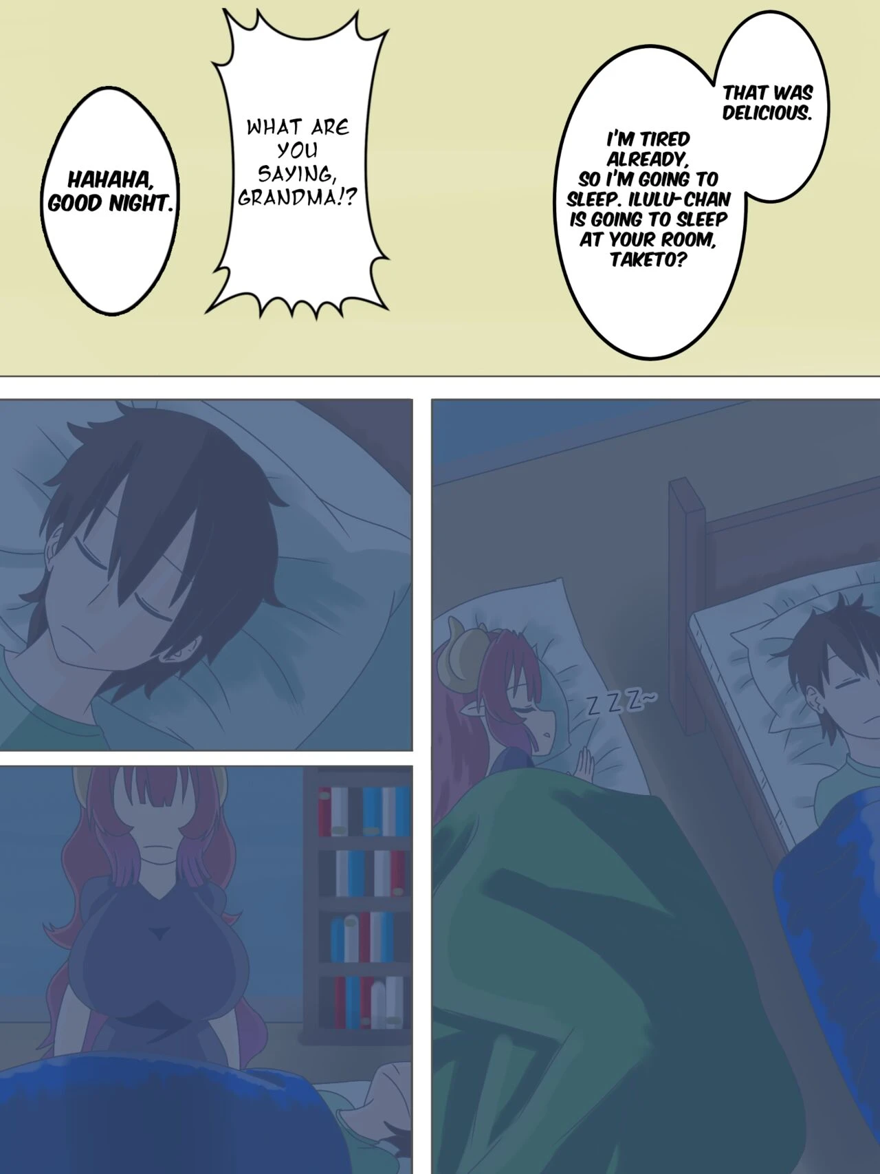 Ilulu goes to Take's house porn comic picture 4