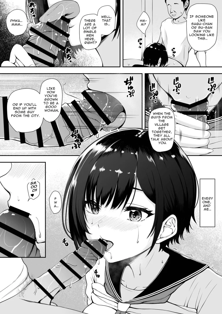 I'm the only girl in this village on the brink of population collapse - Genkai Shuuraku de Wakai Onna wa Watashi dake porn comic picture 33