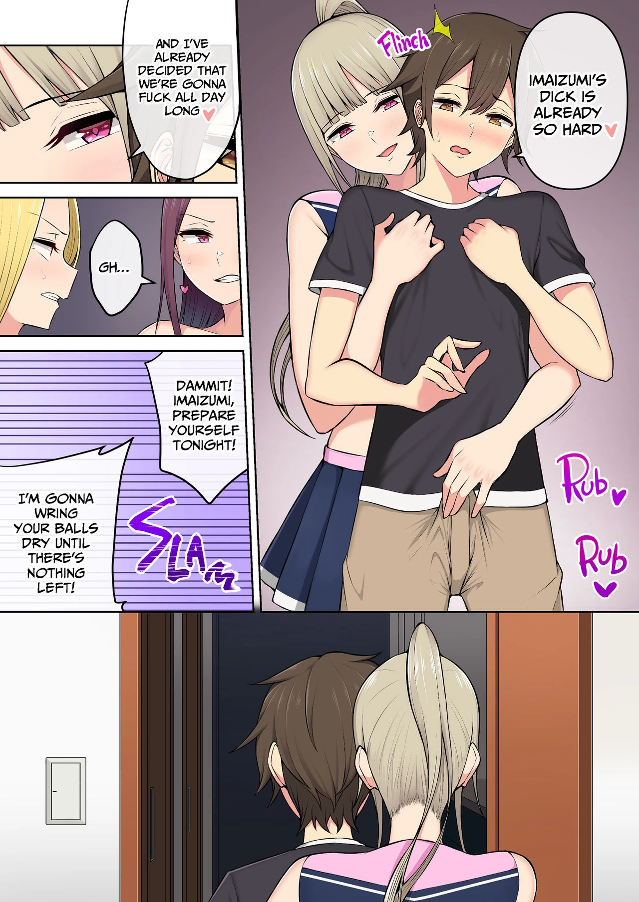 Imaizumi Brings all the Gyarus To His House 3 porn comic picture 15