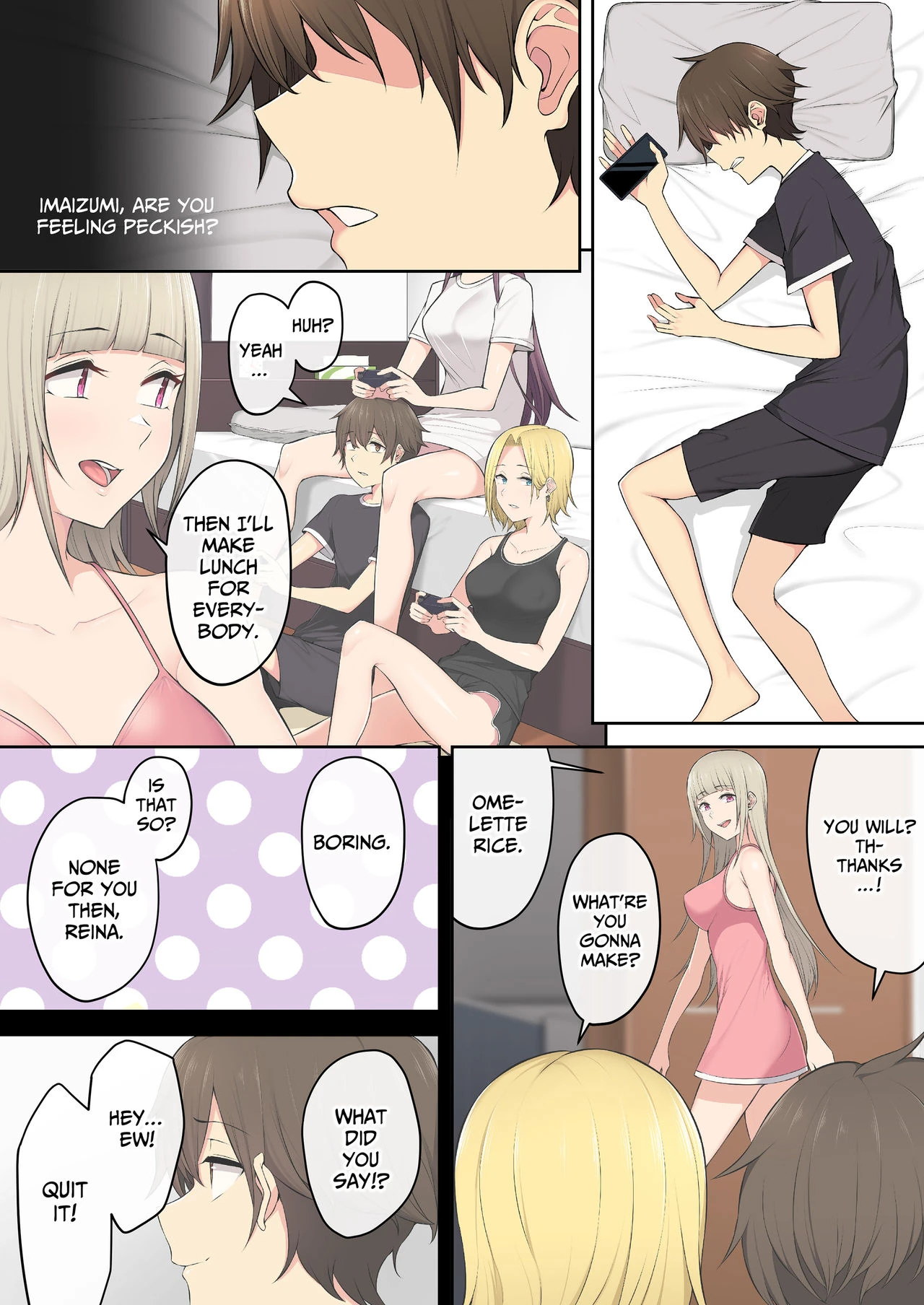 Imaizumi Brings all the Gyarus To His House 3 porn comic picture 41