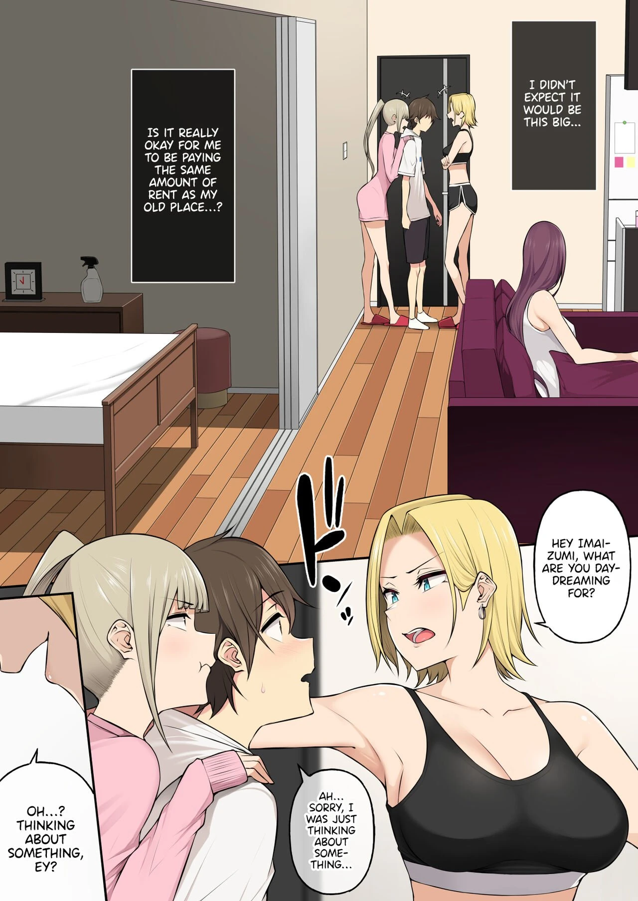 Imaizumi Brings all the Gyarus To His House 4 porn comic picture 6