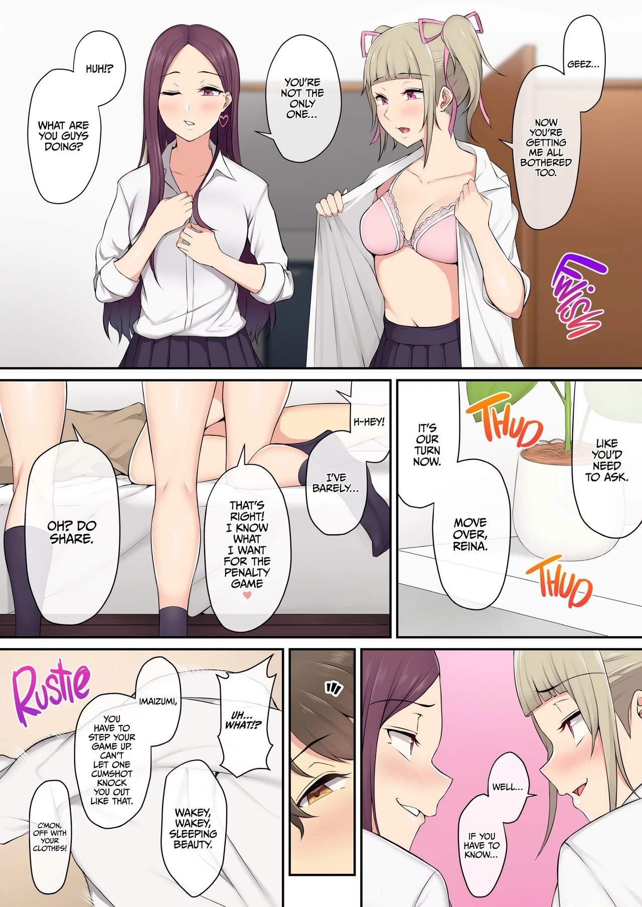 IMAIZUMI BRINGS ALL THE GYARUS TO HIS HOUSE porn comic picture 23