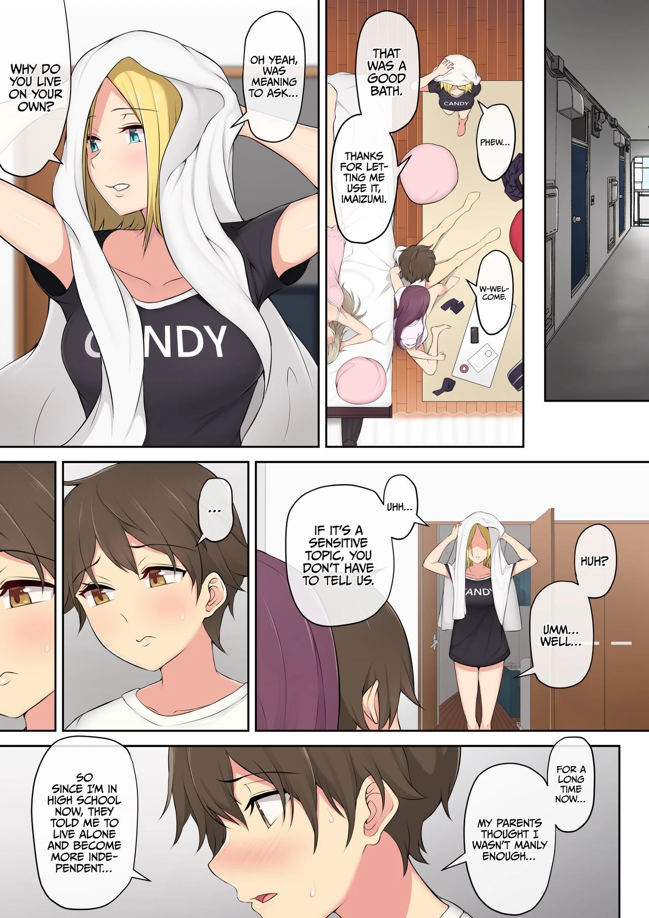 IMAIZUMI BRINGS ALL THE GYARUS TO HIS HOUSE porn comic picture 50