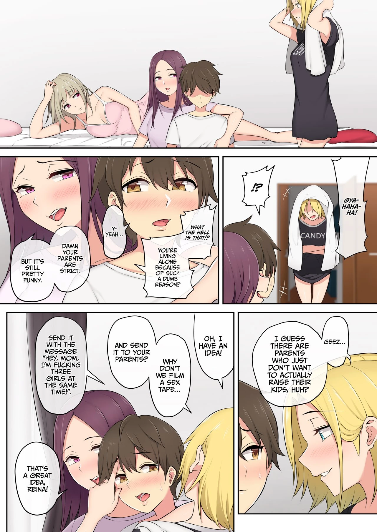 IMAIZUMI BRINGS ALL THE GYARUS TO HIS HOUSE porn comic picture 51