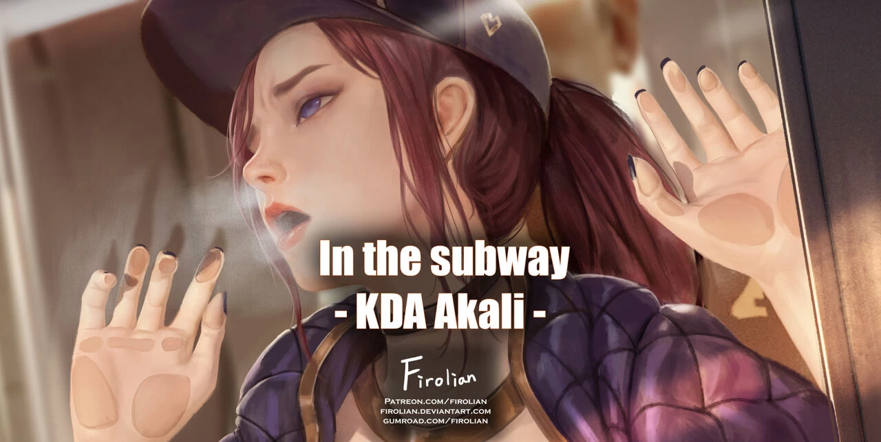 In the subway - KDA Akali porn comic picture 1
