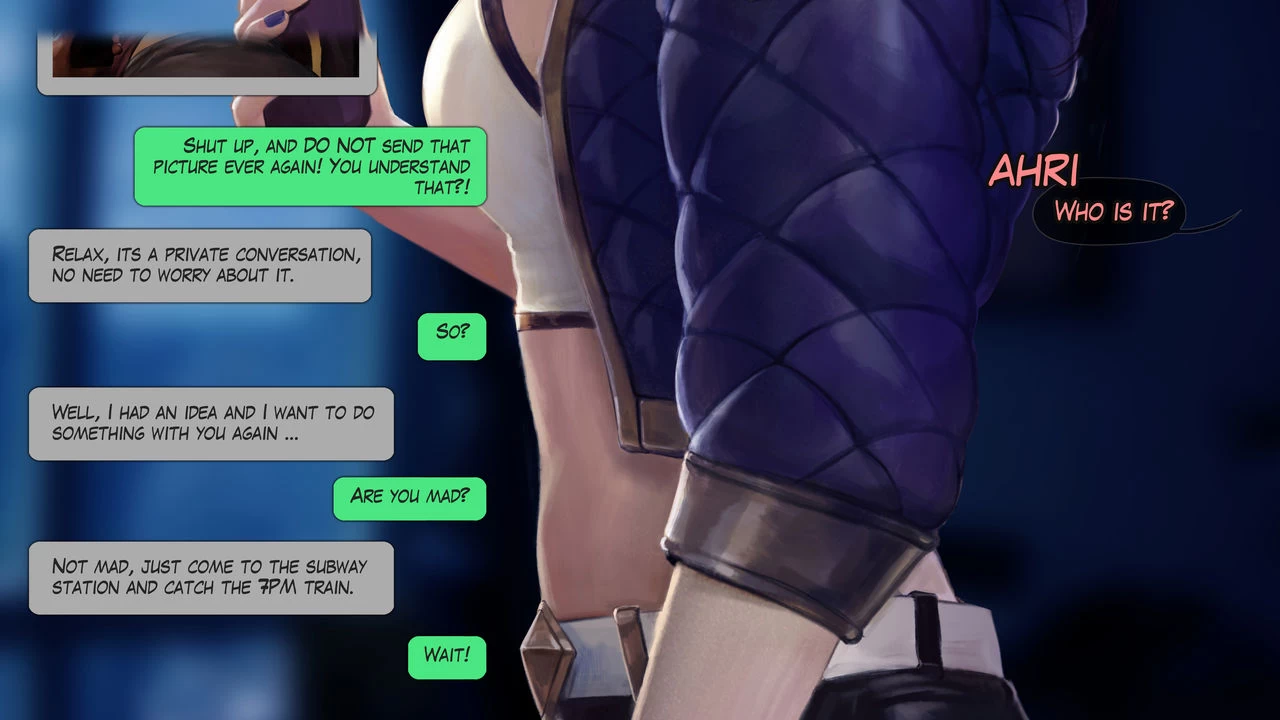 In the subway - KDA Akali porn comic picture 8
