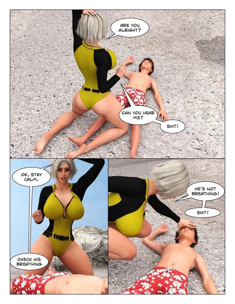 Incest Story - Part 5: Lifeguard porn comic picture 4