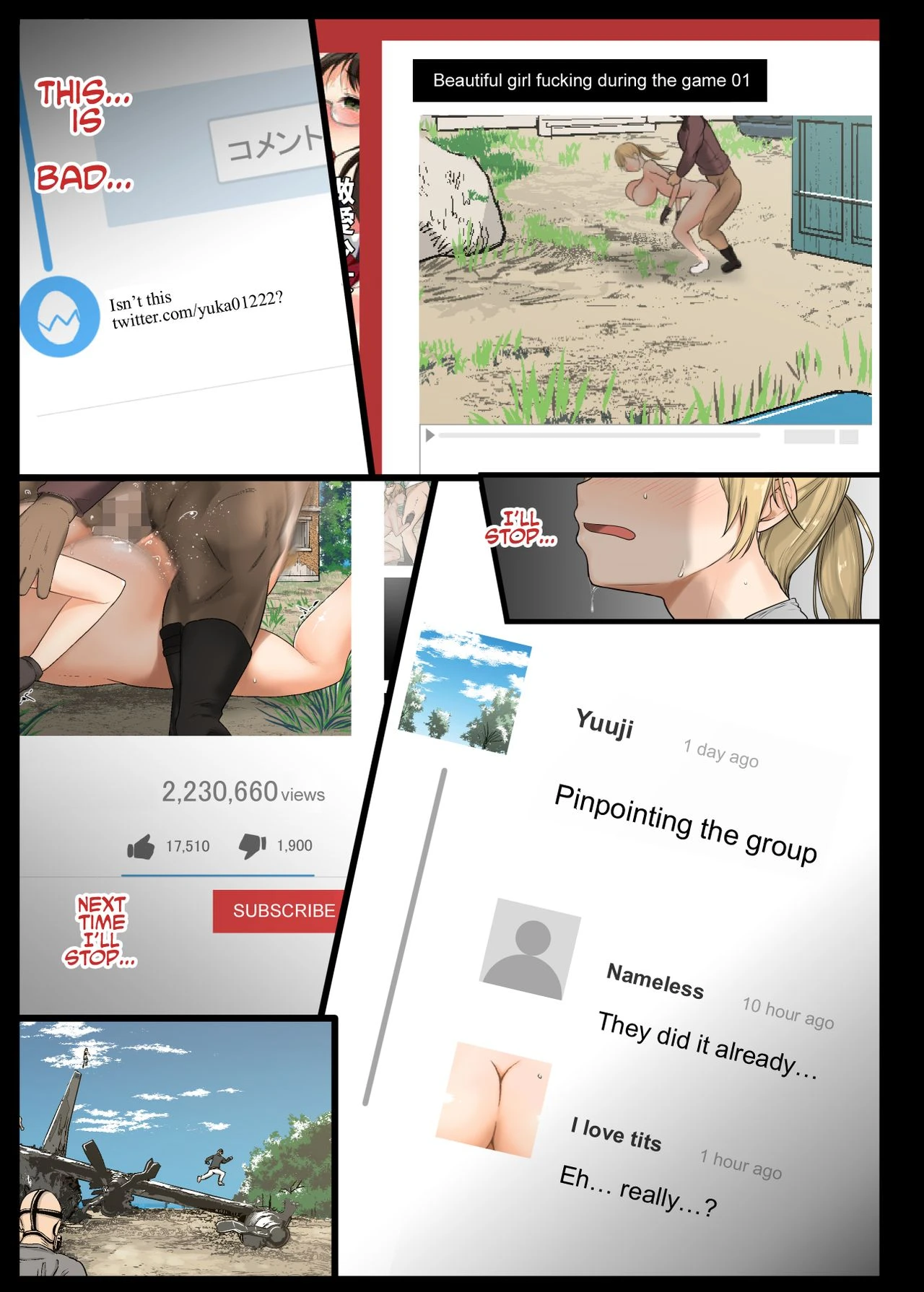 Indecent Win With A Female College Student porn comic picture 43