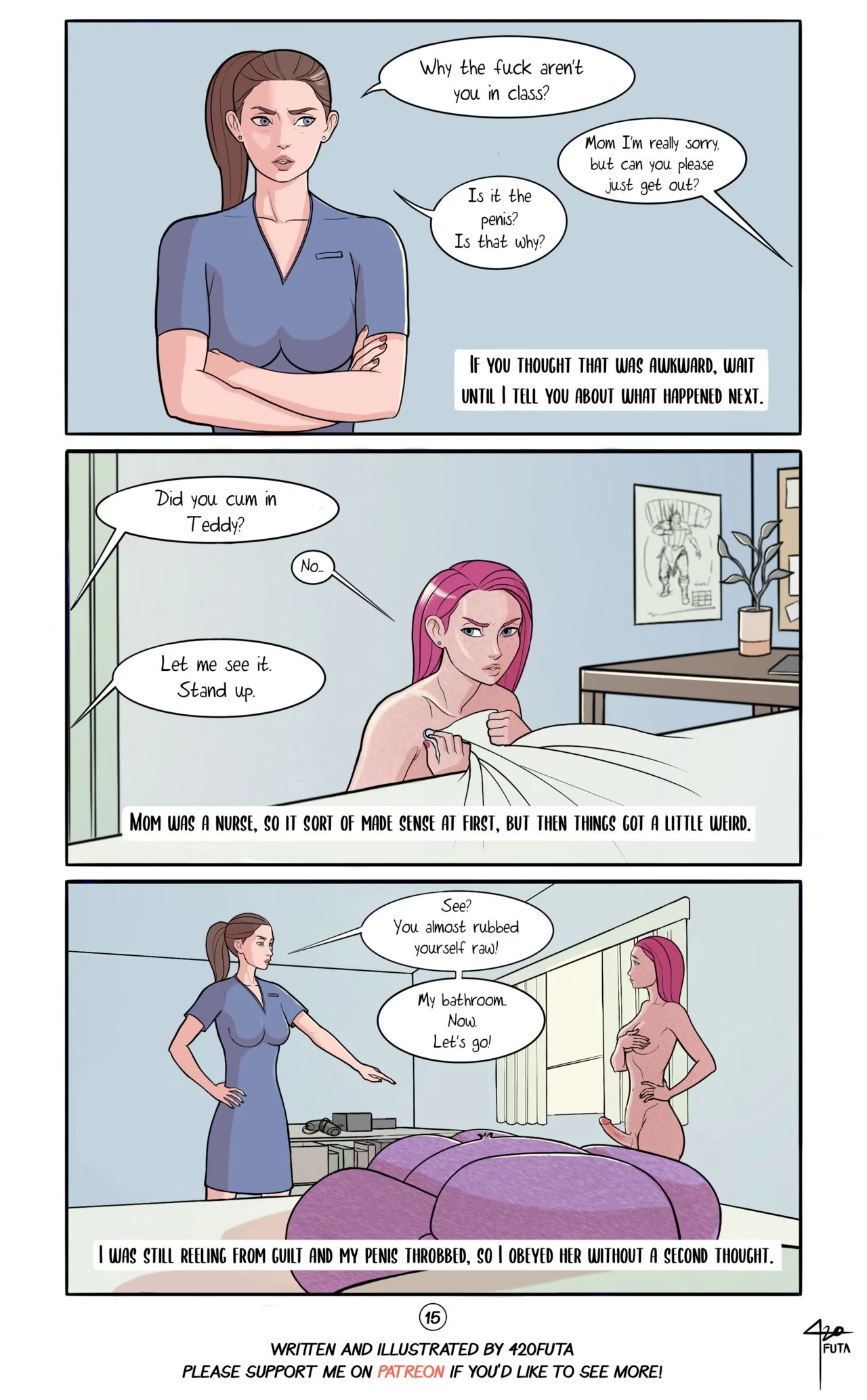 Innocent Futa's Sexual Awakening porn comic picture 15