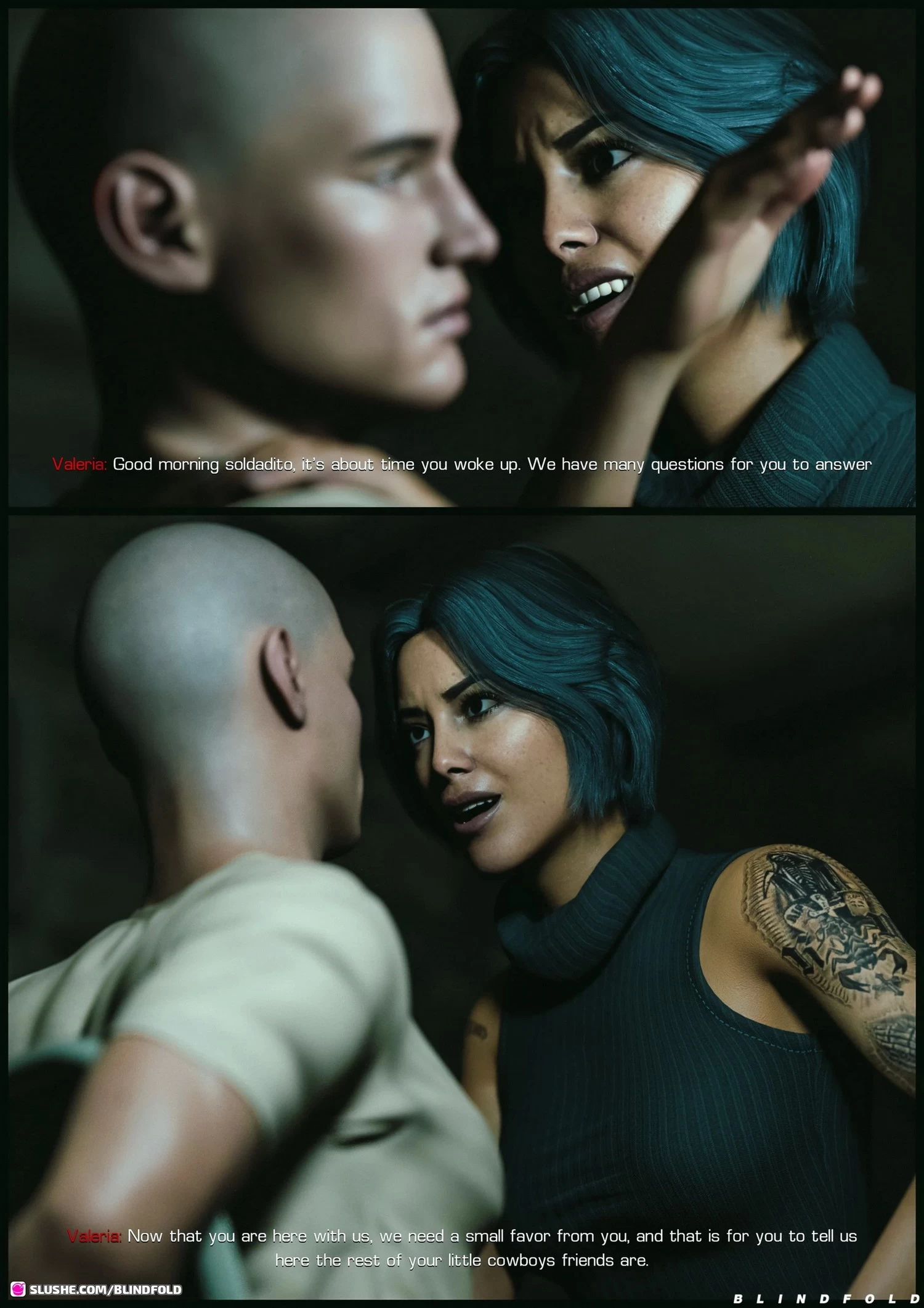 Intimate Interrogation porn comic picture 3