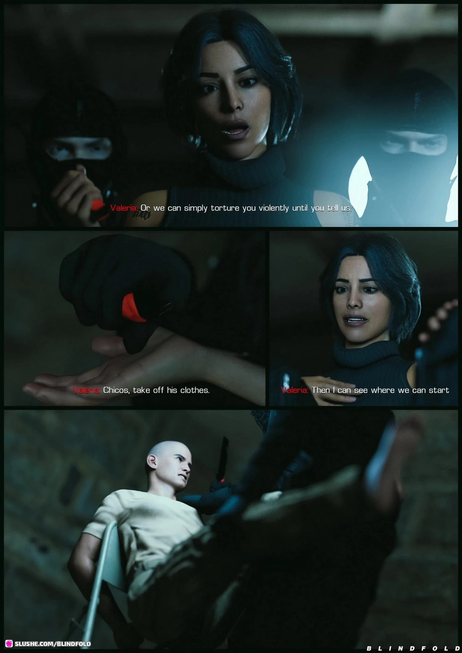 Intimate Interrogation porn comic picture 5