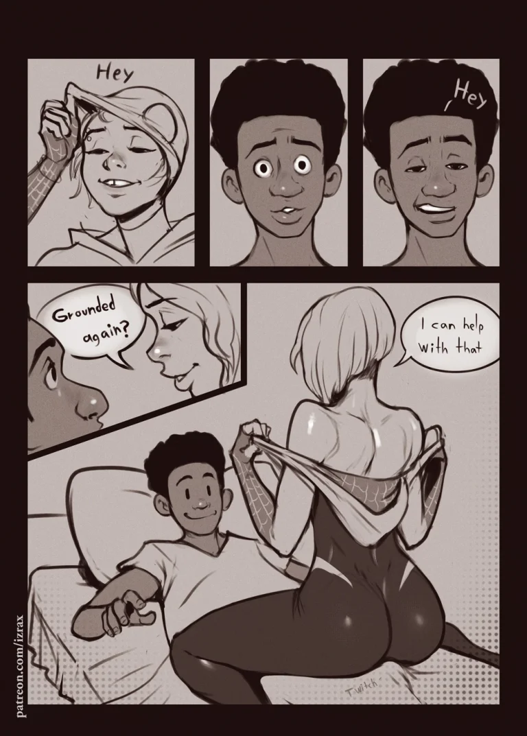 Into the Spider-Gwen porn comic picture 2