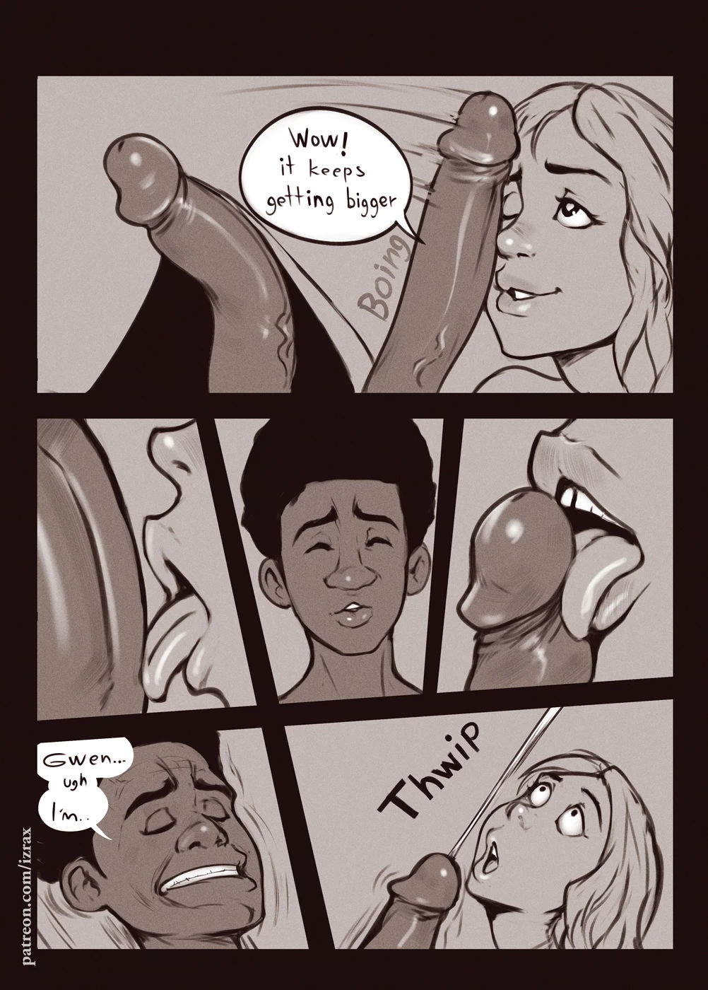 Into the Spider-Gwen porn comic picture 5