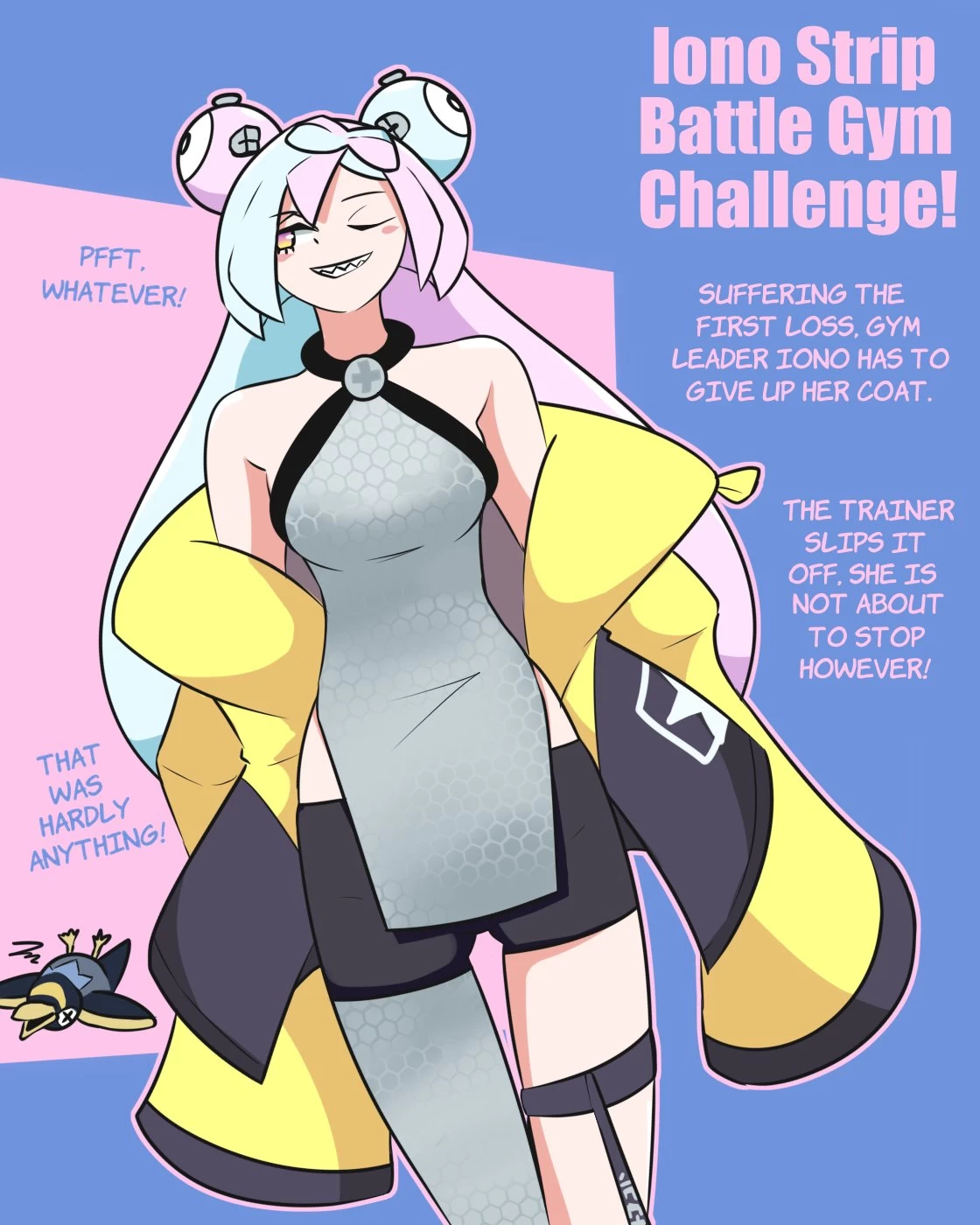 Iono Strip Battle Gym Challenge! porn comic picture 2