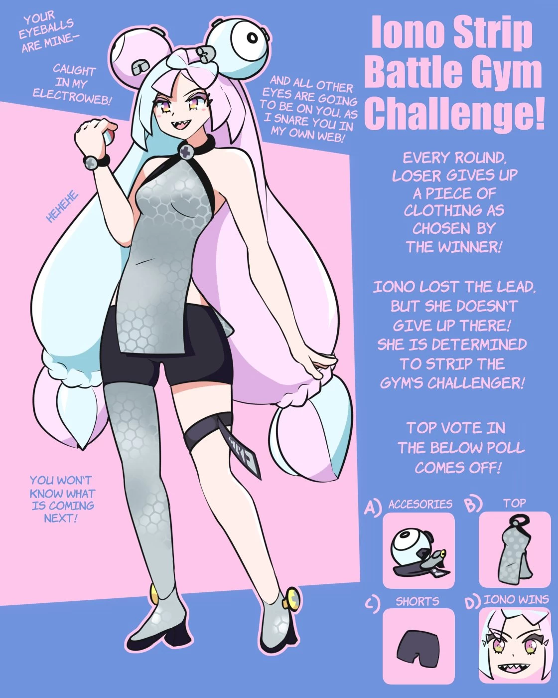 Iono Strip Battle Gym Challenge! porn comic picture 3