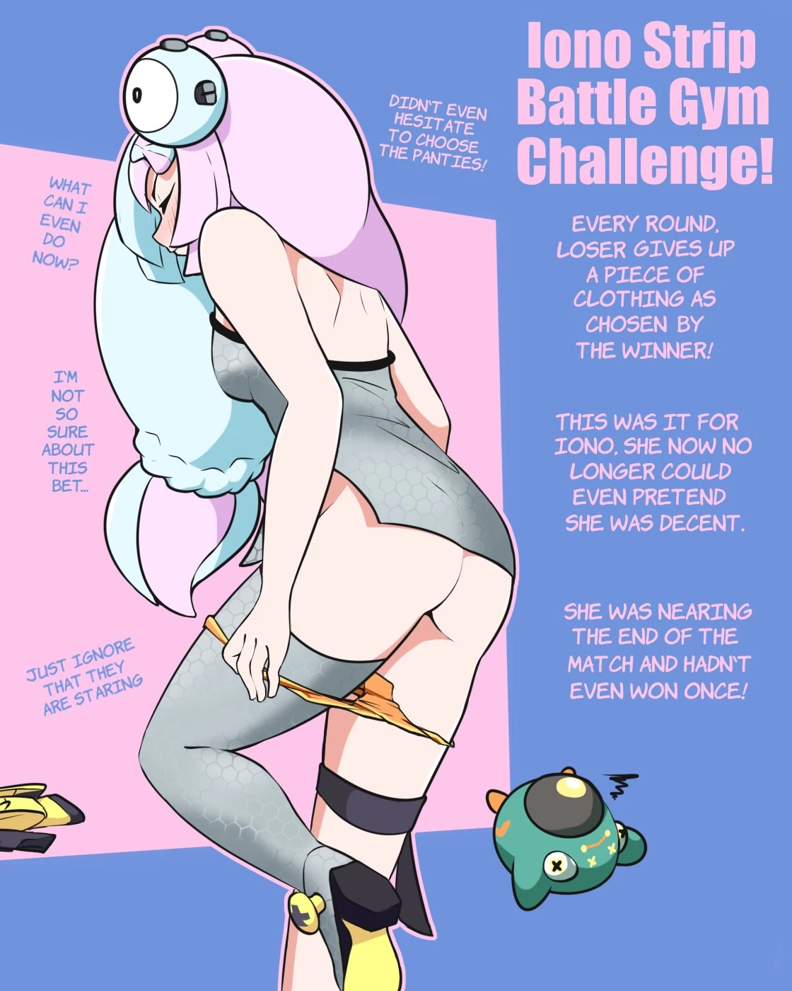 Iono Strip Battle Gym Challenge! porn comic picture 6