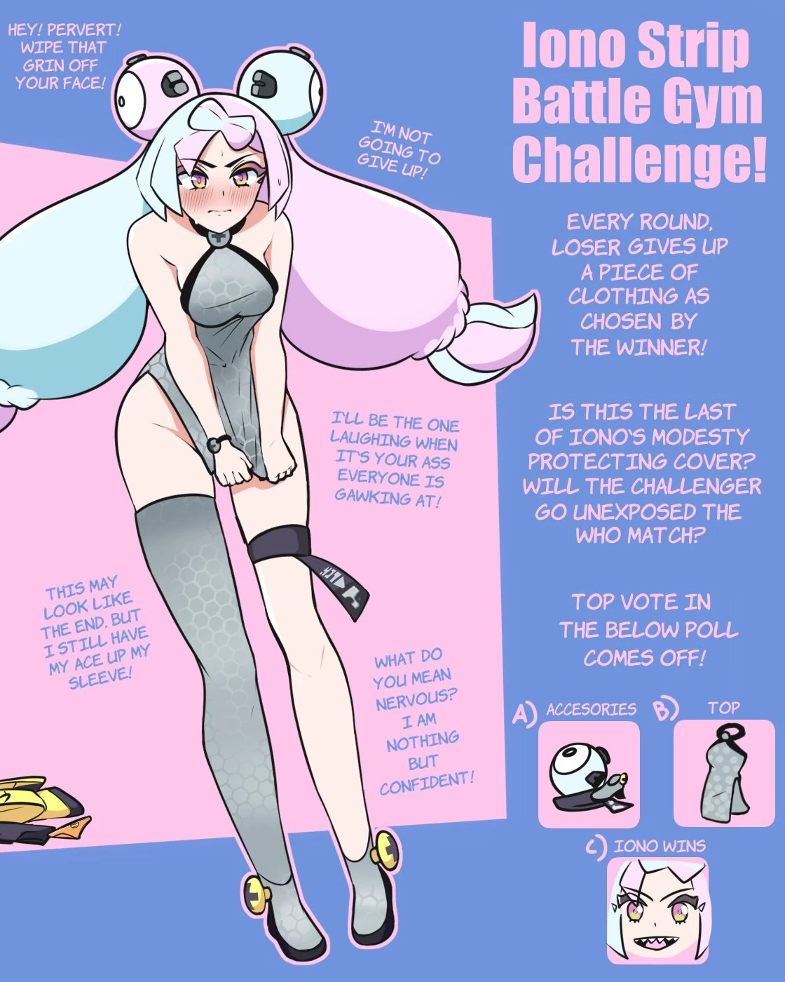 Iono Strip Battle Gym Challenge! porn comic picture 7