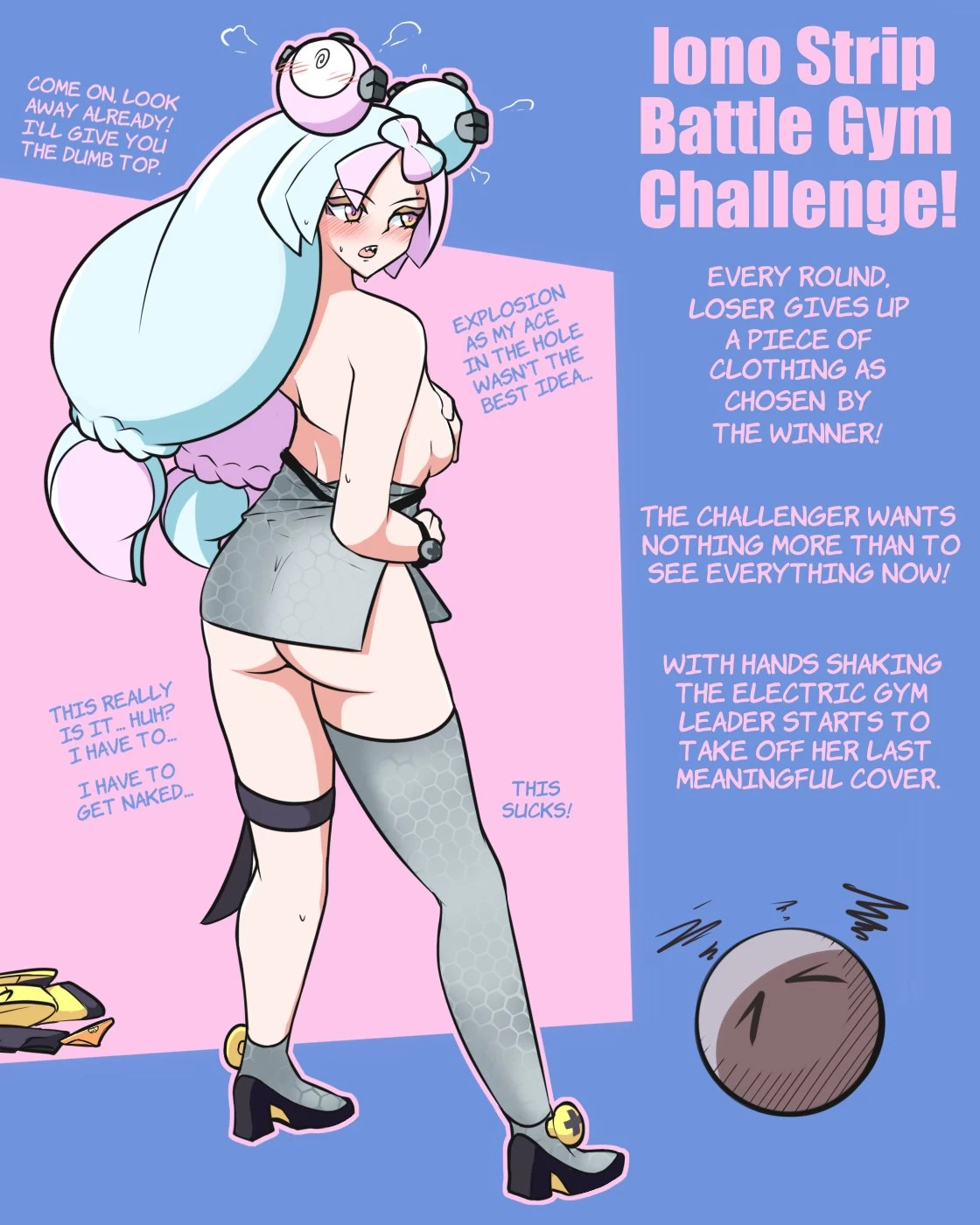 Iono Strip Battle Gym Challenge! porn comic picture 8