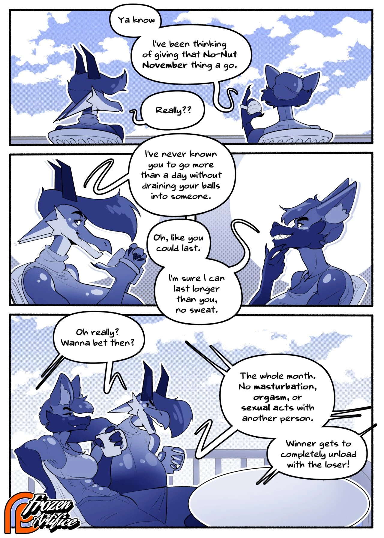 Ira's No-Nut-November porn comic picture 2