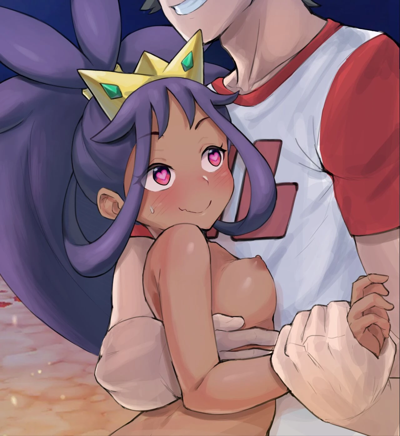 Iris x Red porn comic picture 2