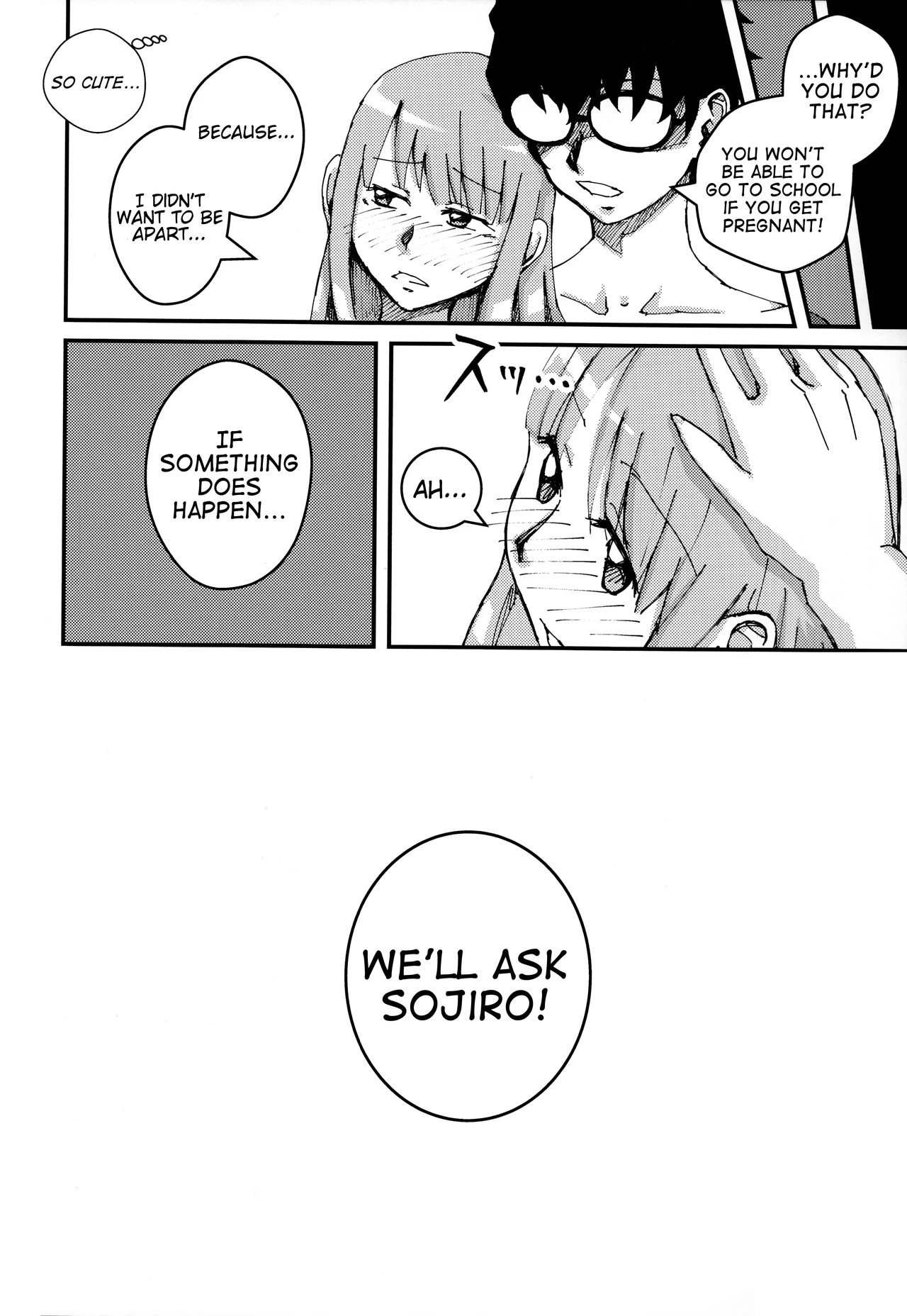 Is Sakura Futaba-chan eavesdropping on her boyfriend? porn comic picture 19