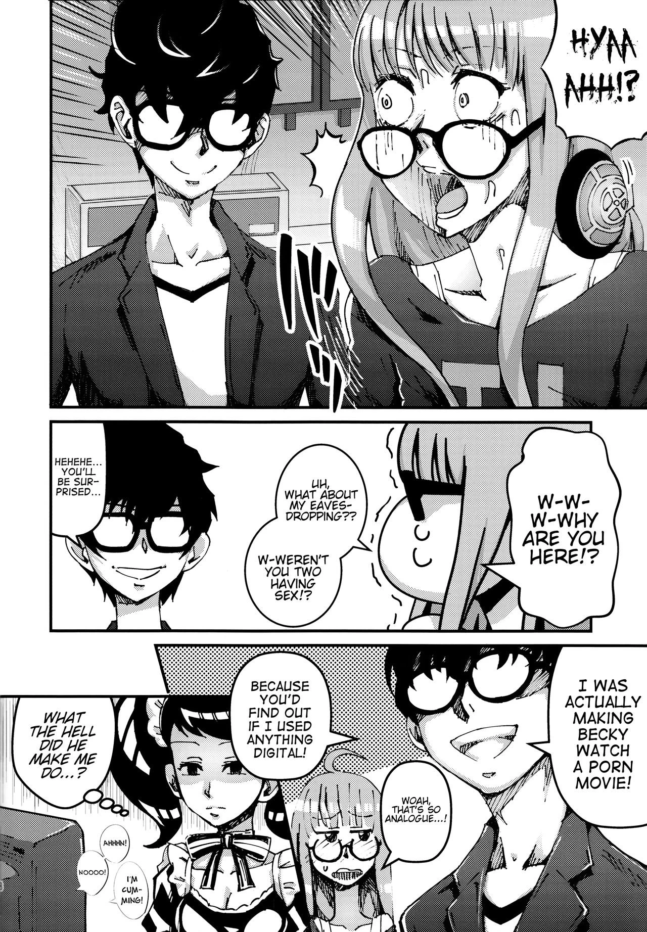 Is Sakura Futaba-chan eavesdropping on her boyfriend? porn comic picture 7